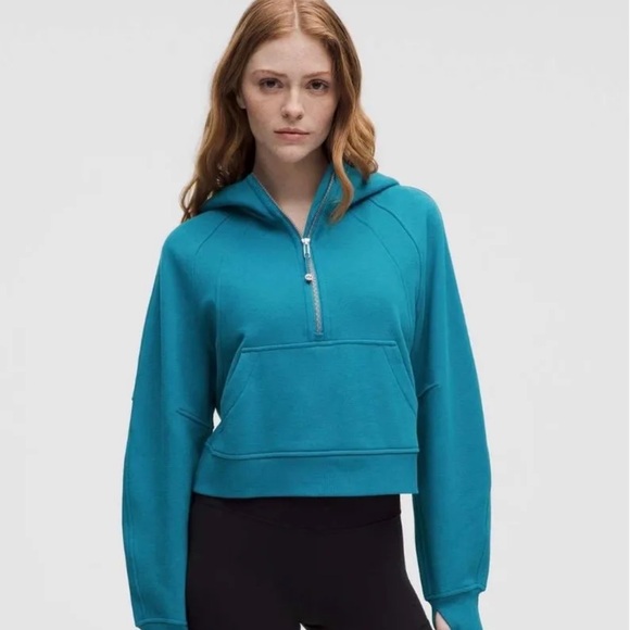 Lululemon Athletica Blue Women's Cropped Hoodie - Picture 1 of 2
